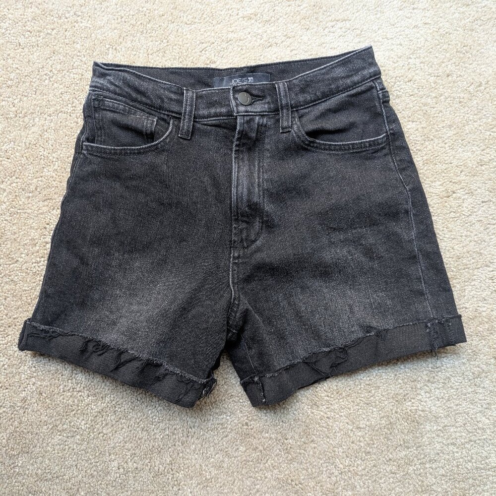 Joe's Jeans Black High Waist Denim Shorts